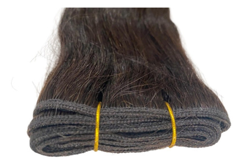 Cabelo Humano Liso Tela Castanho Natural 60cm 100g Promoção