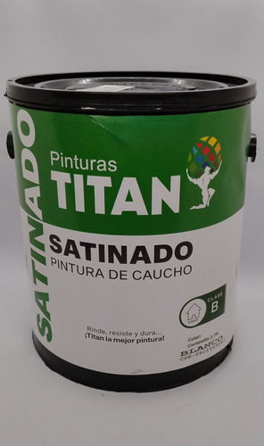 Pintura Satinado Blanco Clase B Galon Marca Titan