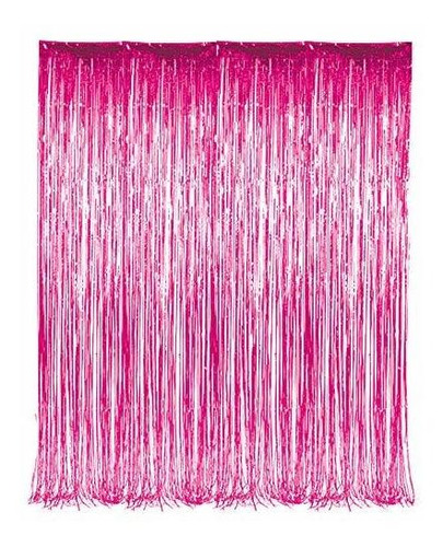 Cortina Metálica Rosa Decorativa 36  X 96 