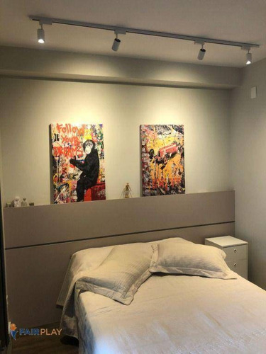 Imagem 3 de 26 de Apartamento Estilo Studio, Um Dormitorio, Uma Vaga De Garagem, 30m De Area Util, No Brooklin ! - Ap6492