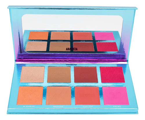 Paleta Rubor Sunset Blush Iluminador Maquillaje Arantza Tono Del Maquillaje Mixto Mixto