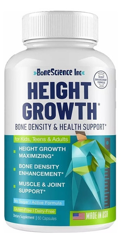 Height Growth Bone Science Crece Aumenta Estatura Hgh Talla 