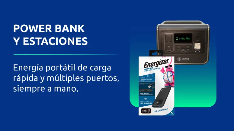 Power Bank y estaciones
