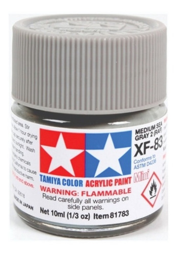 Pintura Mini 10 Ml. Tamiya Xf-83 Medium Sea Grey 2 Raf Xf83