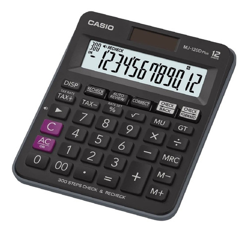 Calculadora Científica Casio Mj-120d Plus Gris Febo
