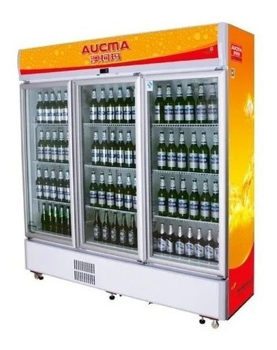 Heladera Botellero Vertical 3 Puertas 1000lts - Aucma - F R