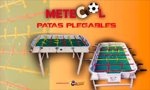 Futbolito Silboreventos Metegol Con Patas Plegables