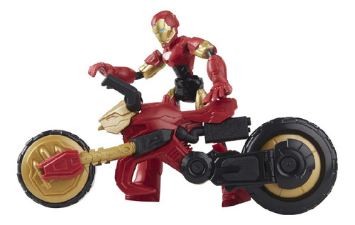 Figura Marvel Bend Flex Flex Rider Iron Man Hasbro 7250