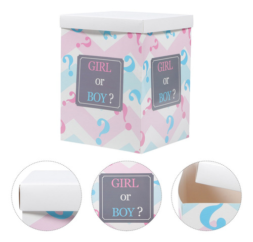 Xiaery Caja Flash Con Decoración Reveladora De Género For