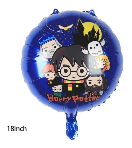 Pack 14 Globos Metalizado Y Latex Harry Potter