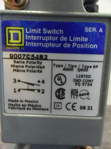 New Square D 9007 C54b2 Turret Head 9007c54b2 Limit Swit Bbd