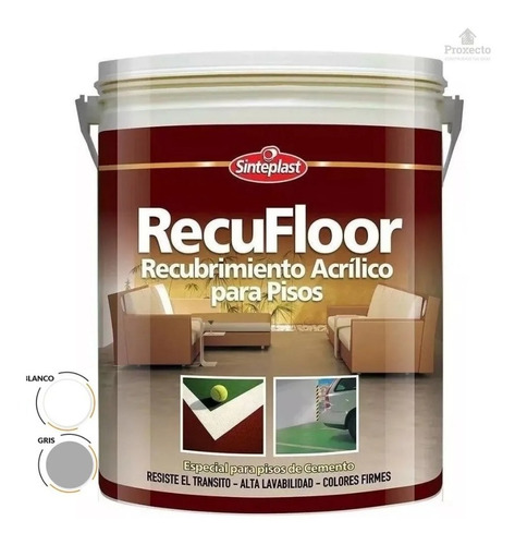 Recufloor Pisos Colores 1 Lt Sinteplast