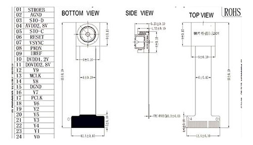 Módulo De Cámara Taidacent Esp32 Cam Ov2640 De 4 Cm Ov2640 M