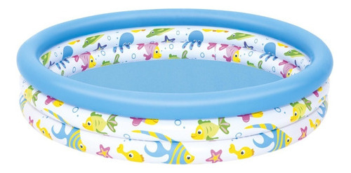 Pileta Inflable Redonda Fondo Del Mar 122x25cm Bestway 51009