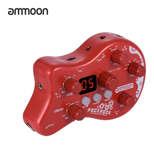 Procesador Multiefectos Ammoon Pockrock Para Guitarra