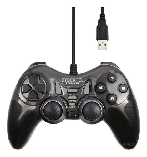 Joystick Gamepad Usb Cybertel Stricker Para Pc