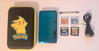 Nintendo 3ds Original + Lapiz + Cargador + 4 Juegos