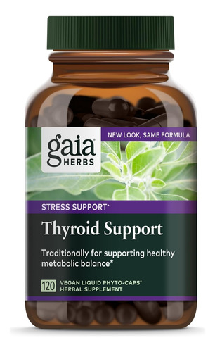 Gaia Herbs Thyroid Support Tiroides X 120 Cáps