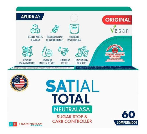 Satial Total Sugar Stop & Carb Controller X 60 Com Satial