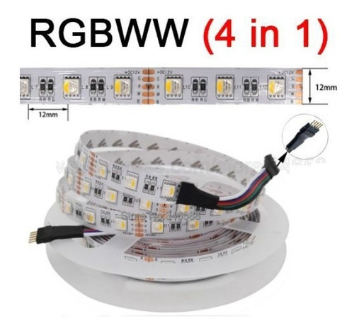 Imagem 6 de 6 de Fita Led 5 Pinos 5mts Ip67 + 3 Controlador Wifi + 3 Fontes