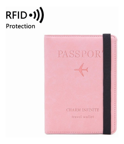 Porta Pasaporte Documentos Funda Protectora Viaje Con Rfid