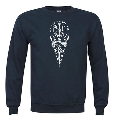 Polerón Polo Estampado Vikingos Vegvisir - Inguz - Yggdrasi