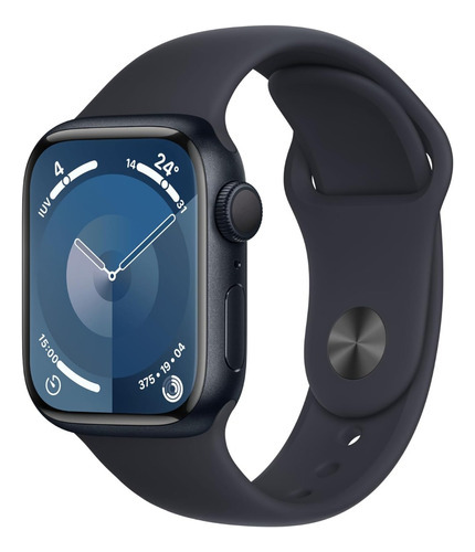 Apple Watch 9 Gps 45mm Caja Aluminio Color Midnight Azul 