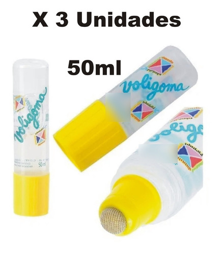 Adhesivo Transparente Voligoma  Grande 50ml X 3 Unidad