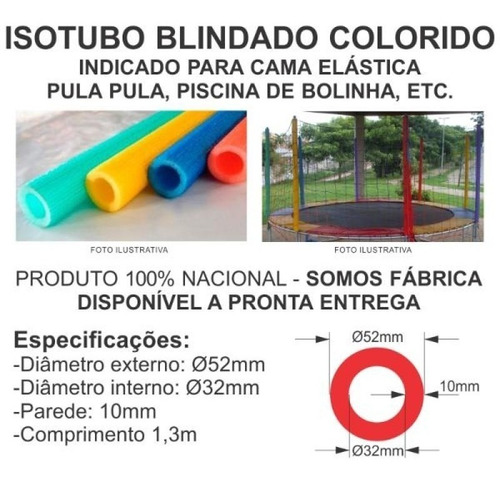 Rede 4.27+8 Isotubos+8 Ponteiras+8 Pé Emb.p/pula Pula+brinde