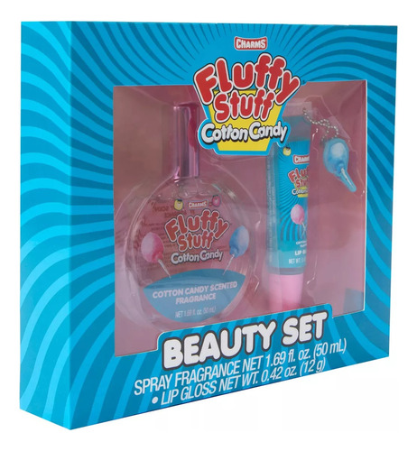 Perfume Infantil Fragancia Y Brillo Labial Niñas Fluffy Stuf