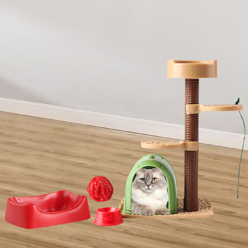Marco De Escalada Para Gatos En Miniatura, Juego De Juguetes