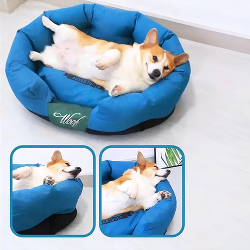 Almofada Cama Pet Cães Gatos Woof Lavável Até 15kg