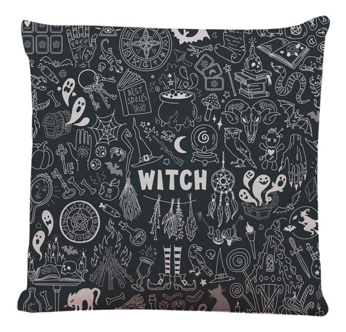 Ofocam - Funda De Almohada Decorativa De Bruja Y Brujería .