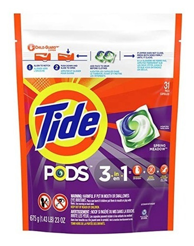 Tide Pods Detergente Para Ropa En Cápsulas X 31 Unidades