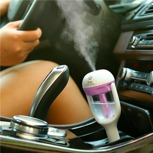 Humidificador Para Carro Ambientador Purificador De Aire Mnr