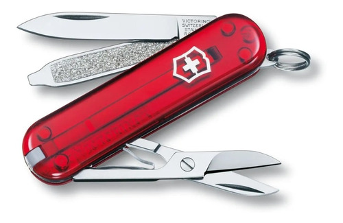 Navaja Suiza Clasica Sd Roja Transparente Victorinox 0.6223t