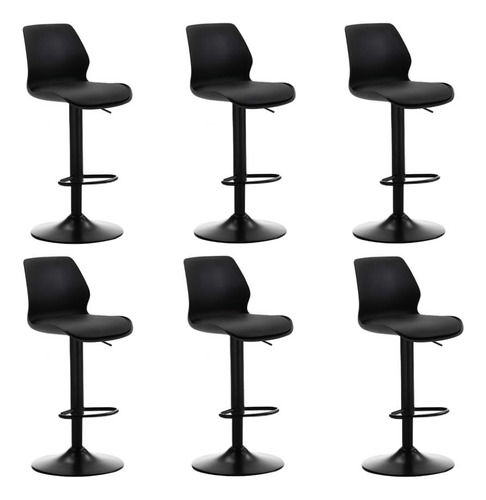 Set X6 Silla Bar Con Altura Ajustable Diseño Ergonómico