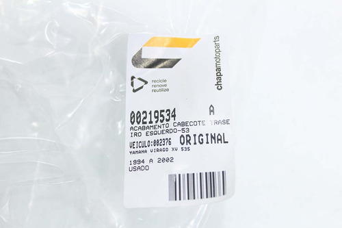 Acabamento Cabeçote Traseiro Esquerdo Yamaha Virago Xv 535 (Usado)