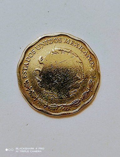 Moneda De 2005/50ctvs C/error  Sin  Águila  Y Canto Liso