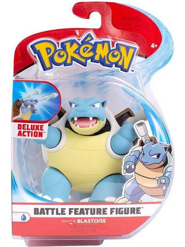 Figura Juguete Artículable Pokemon Blastoise Con Accesorios