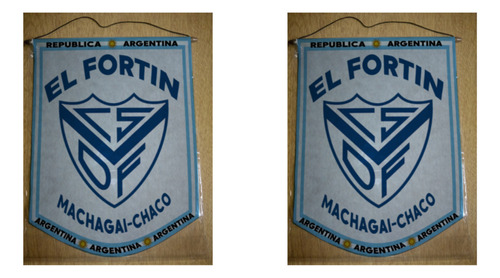 Banderin Chico 13cm Club El Fortin Machagai Chaco