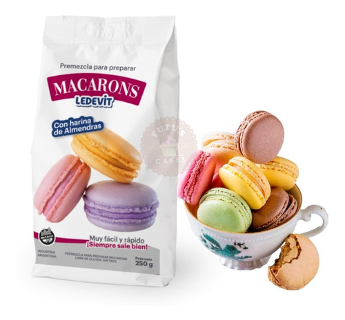 Premezcla Para Macarons 250gr Ledevit Reposteria