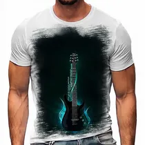Comprar Camiseta Musica Guitar Guitarra Preta Music 01 A