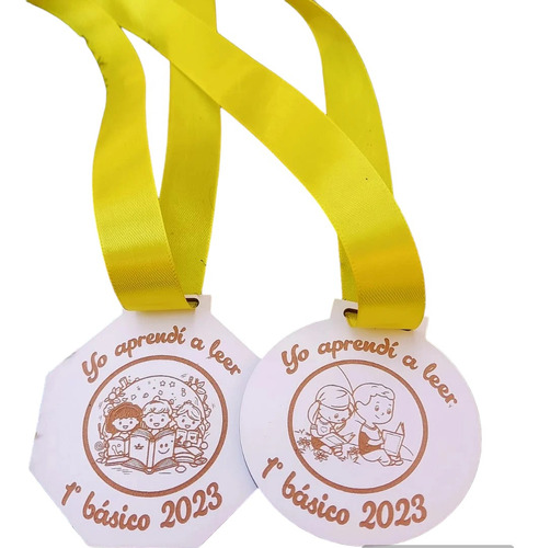 Medallas Aprendí A Leer Pack 10 Unidades