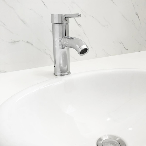 Torneira Banheiro Aço Inox Cromado Misturador Monocomando Dona D.Cor Água Quente E Fria Bica Baixa Cuba Lavatório Inox 304 Torneira De Bancada Luxo Cor Prata Acabamento Cromado