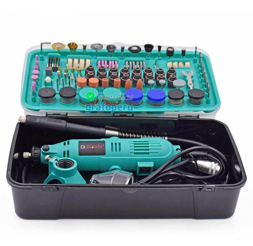 Mini Torno Micro Motor Taladro Multiproposito 130w + 227 Pcs