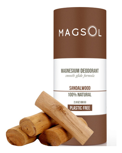 Magsol Desodorante Natural Sin Plstico Para Mujer, 100% Libr