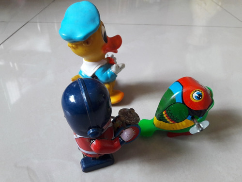 Lote De Brinquedo Antigos A Corda Lata E Borracha Raro Leia (Usado)