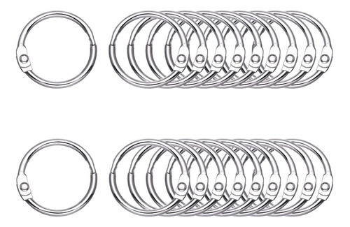 100 Anillos Sueltos De Carpeta De Hojas Móviles, Diám...