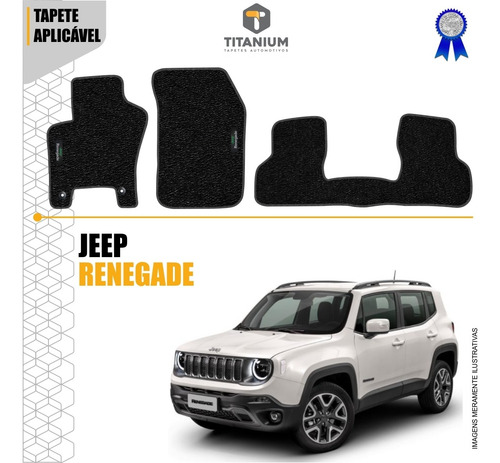Jogo Tapete 3pçs Jeep Renegade 2015/.. +porta Malas Borracha